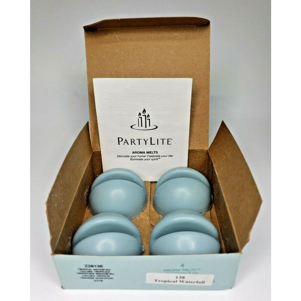 PartyLite Aroma Melts Fragrance Warmer 2.25" Tropical Waterfall P7D/Z26138